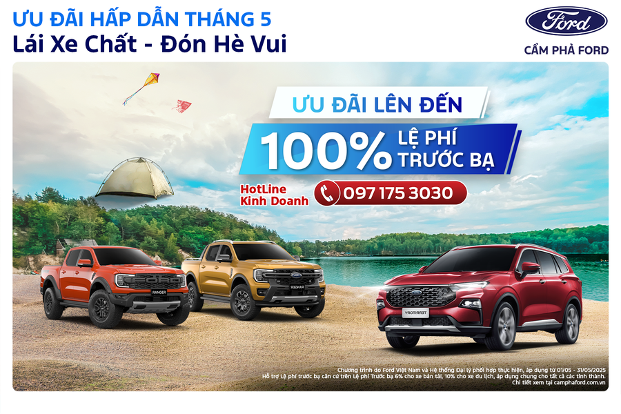 Ưu Đãi Khủng Cho Ford Territory & Ranger Wildtrak